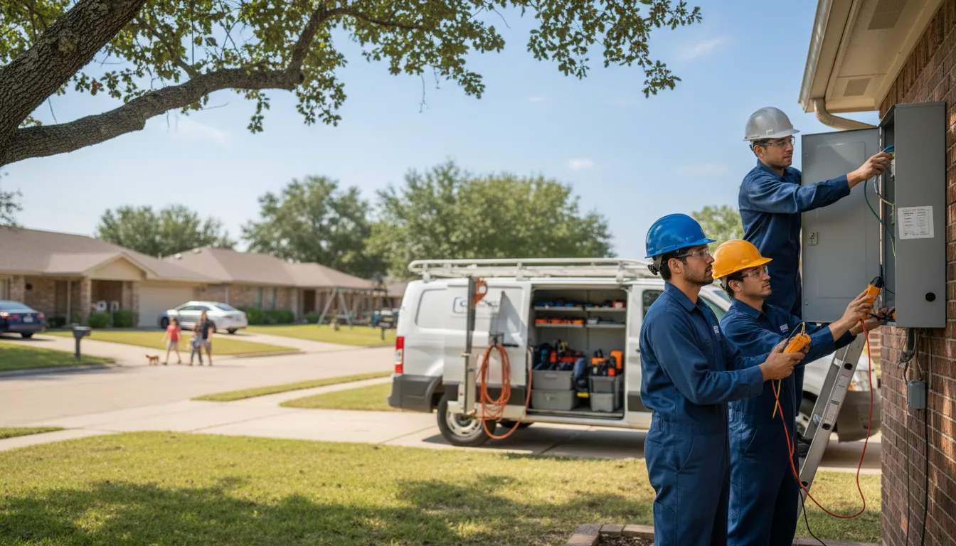 Certified electrician providing emergency electrical services in Washta, IA